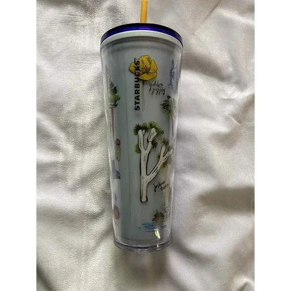 STARBUCKS CALIFORNIA STATE VENTI COLD CUP TUMBLER 24 Oz SPRING 2019